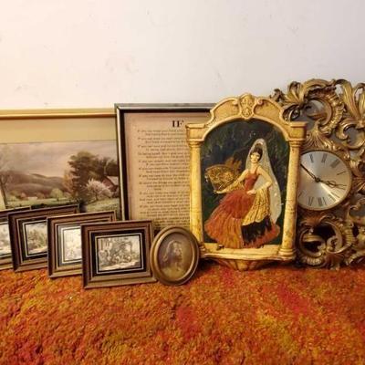 #13048 • Wall Clock and Wall Decor