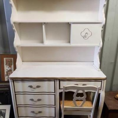 #8001 â€¢ Vintage Desk With Chair
