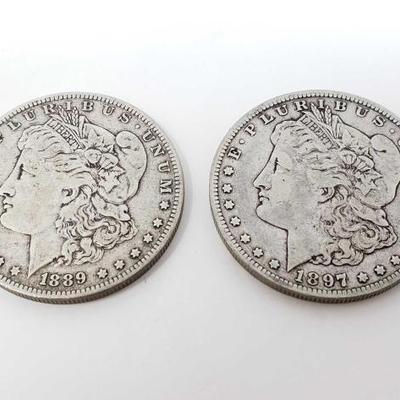 #212 â€¢ 1897-O And 1889-O Morgan Silver Dollars
