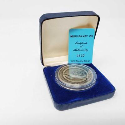 #614 â€¢ Sterling Silver Louisiana World Exposition Coin
