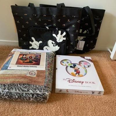 #12076 • Disney Throw, Blanket, And Book
