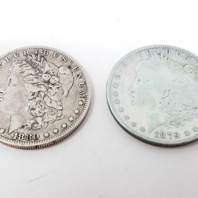 #216 • 1880-O And 1879 Morgan Silver Dollars