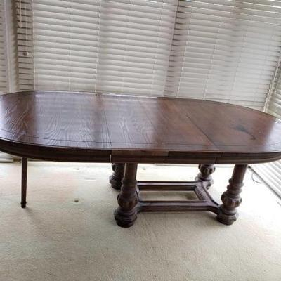 #11504 â€¢ Wooden Extendable Dining Table
