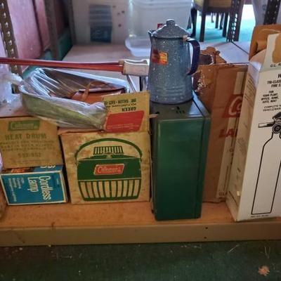 #13552 • Coleman Lantern, Coleman Toaster, Cordless Lamp and More