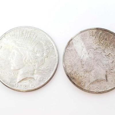 #244 â€¢ 1925-S And 1923 Silver Peace Dollars
