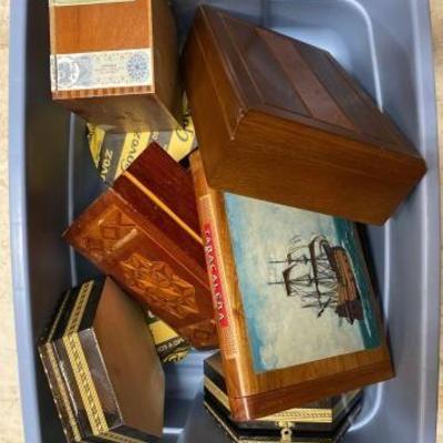 #10529 â€¢ Cigar Boxes and Jewelry Boxes

