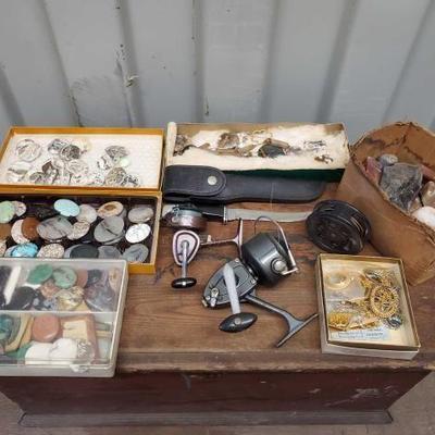 #8006 â€¢ Rocks, Stones, 3 Fishing Reels, and More!
