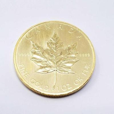 #102 • 1 Oz Canadian Maple Leaf .9999 Gold Coin
