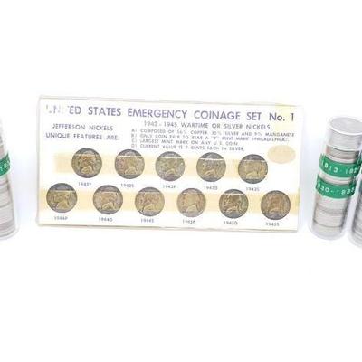 #352 â€¢ 1942-1945 Nickels And Approx 135 Buffalo Nickles
