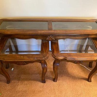 #12620 • Wooden End Tables and Entry Table