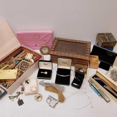 #806 • Costume Jewelry And Jewelry Boxes