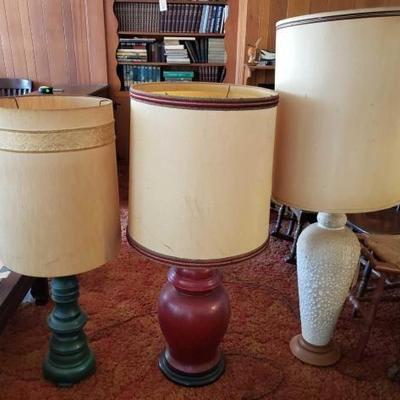 #13020 â€¢ 3 Large Lamps
