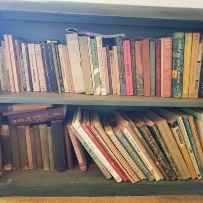 #13054 â€¢ Approx 77 Books With Bookshelf
