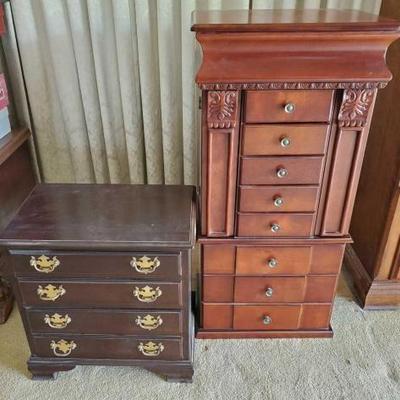 #14508 • 2 Wooden Jewelry Boxes
