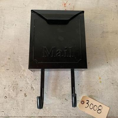 #12068 â€¢ Black Metal Mail Box
