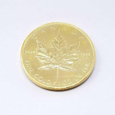 #104 • 1 Oz Candian Maple Leaf .9999 Gold Coin

