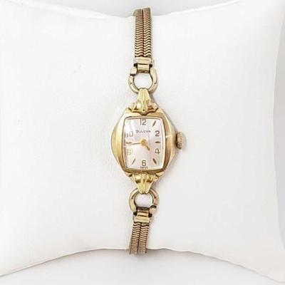 #534 â€¢ 10k Gold Plated Bulova Watch, 11.3g
