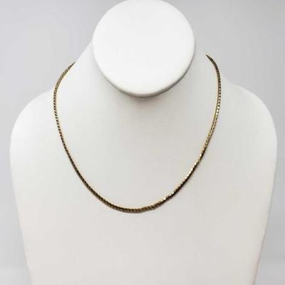 #405 â€¢ 12k Gold Filled Necklace w Pendant, 8.7g
