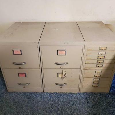 #2906 â€¢ 3 File Cabinets
