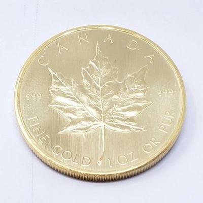 #126 â€¢ 1 Oz Canadian Maple Leaf .9999 Gold Coin
