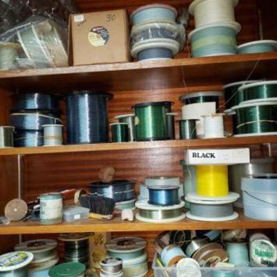 #2312 • Cabinet Full of Fishing Line