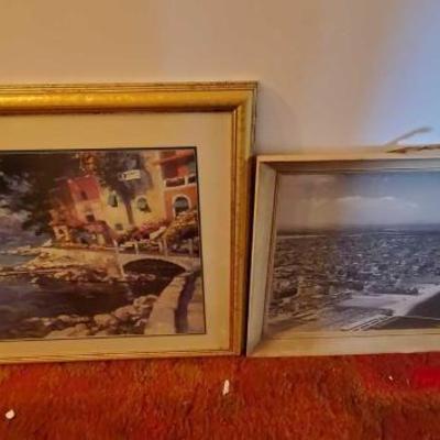 #13526 • 2 Pieces Of Framed Artwork