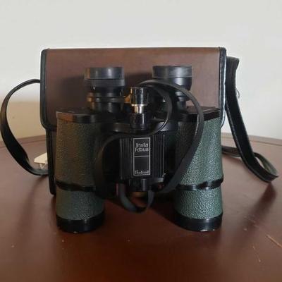 #2414 â€¢ Pair of Bushnell Insta Focus Binoculars and Case
