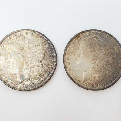 #603 â€¢ Philadelphia Mint 1898, and 1897 Morgan Silver Dollars
