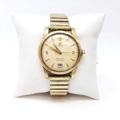 #412 â€¢ AUTHENTIC!!! Omega Automatic Gold Watch
