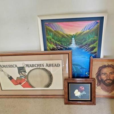 #11512 â€¢ 4 Pieces of Framed Artwork
