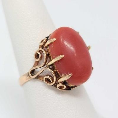 #547 â€¢ 14k Gold Ring with Stone, 4.2g
