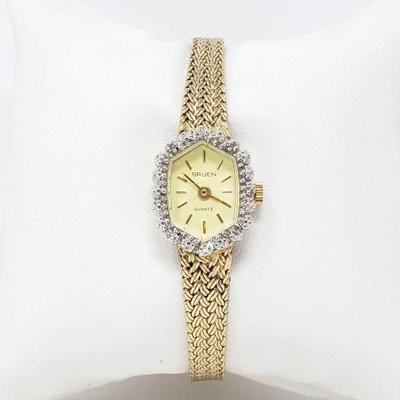 #732 â€¢ Gruen Watch With Diamonds
