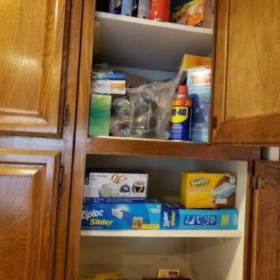 #11024 â€¢ Cleaning Products, Trash Bags, Ziploc, WD-40, And More Bug Sprays,
