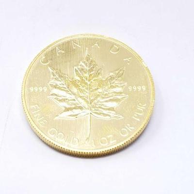 #148 â€¢ 1 Oz Canadian Maple Leaf .9999 Gold Coin
