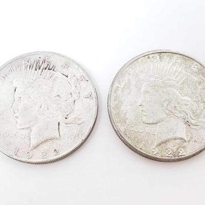 #250 â€¢ 1922-S And 1922-D Silver Peace Dollars

