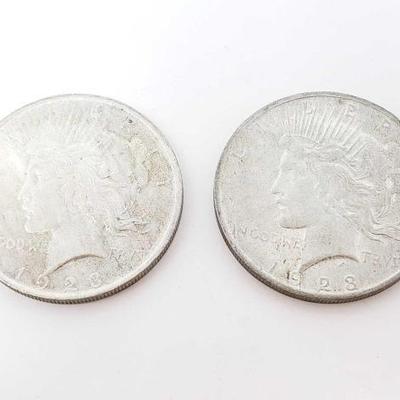 #252 â€¢ 2 1923 Silver Peace Dollars
