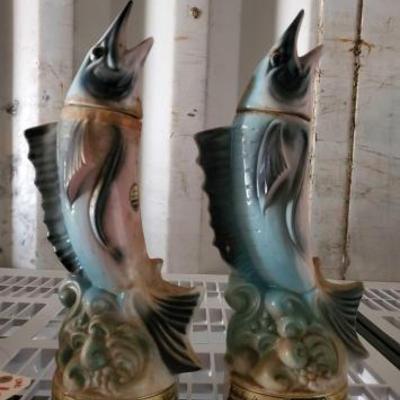 #12412 • 2 Vintage Jim Beam Decanters