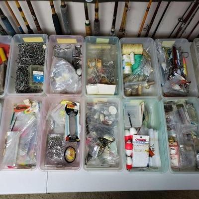 #2374 • Lures, String, and Hundreds of Hooks