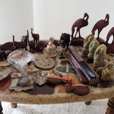 #2222 â€¢ Jade and Wooden Figurines and More
