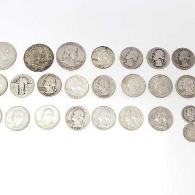 #585 â€¢ 28 Pre-1964 Silver Coins
