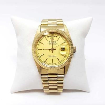 #411 â€¢ Not Authenticated!!! Gold Rolex Watch
