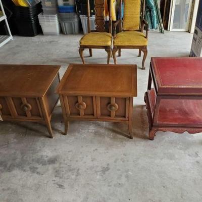 #12640 • 3 Wooden End Tables
