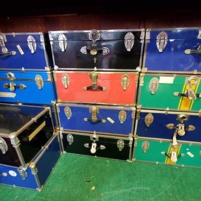 #13046 • 14 Vintage Trunks
