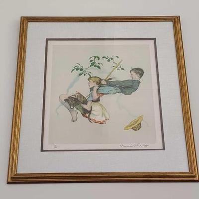 #11522 • 2 Framed Norman Rockwell Prints