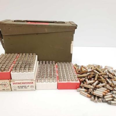 #1485 â€¢ Approx 300 Rounds of 38 Super and 38 Auto Ammo
