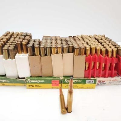 #1445 â€¢ Approx 200 Rounds of 270 Win. Ammo
