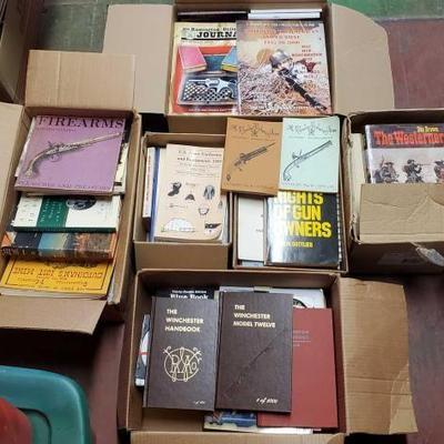 #6508 â€¢ (6) Boxes Of Firearm Books
