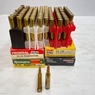 #1415 â€¢ (101) Rounds of 25-06 Remington Ammo
