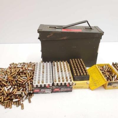 #1505 â€¢ Over 300 Rounds of .25 Auto Ammo
