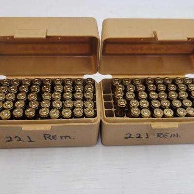 #1330 â€¢ 96 Rounds of .221 Rem Ammo

